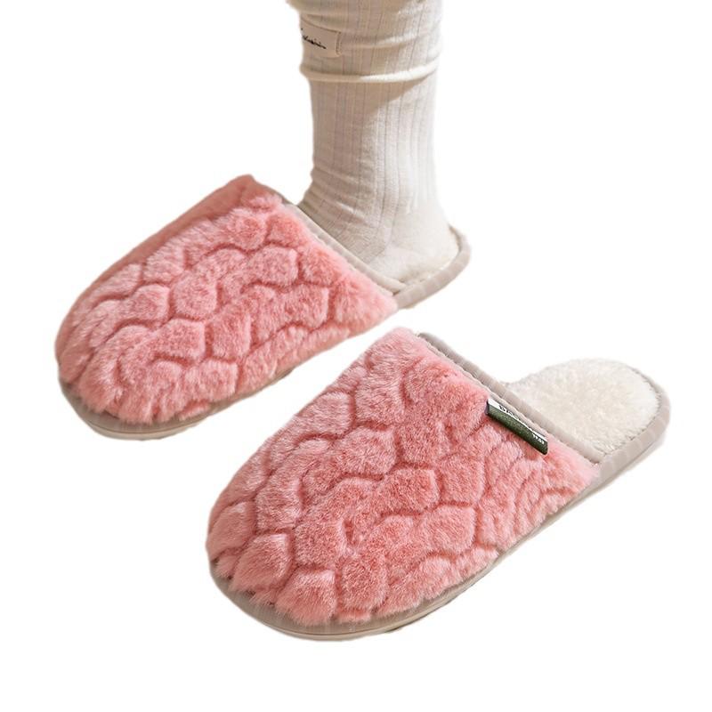 Женские и мужские плюшевые нескользящие хлопковые тапочки - домашнее тепло для весны, осени и зимы