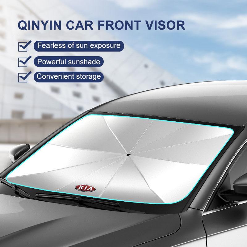 1Pcs 2025 Fashion New Car Windshield Sunshade Umbrella Protector Parasol Foldable For KIA Cerato Sportage R K2 K3 K5 Sorento Sportage R Rio Soul