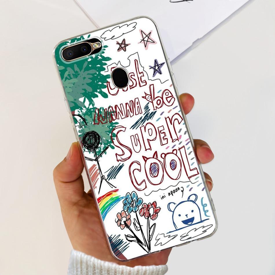 For OPPO A5S Case Cute Pattern Soft Silicone TPU Cover Cases For Oppo A5Ss AX5s A 5S CPH1909 CPH1920 CPH1912 Phone Shell Bumper