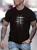Simple Line Graphic T Shirts For Unisex Summer Fashion Short Sleeve O Neck 3D Printed Tshirts Loose Casual Breathable Tees Tops