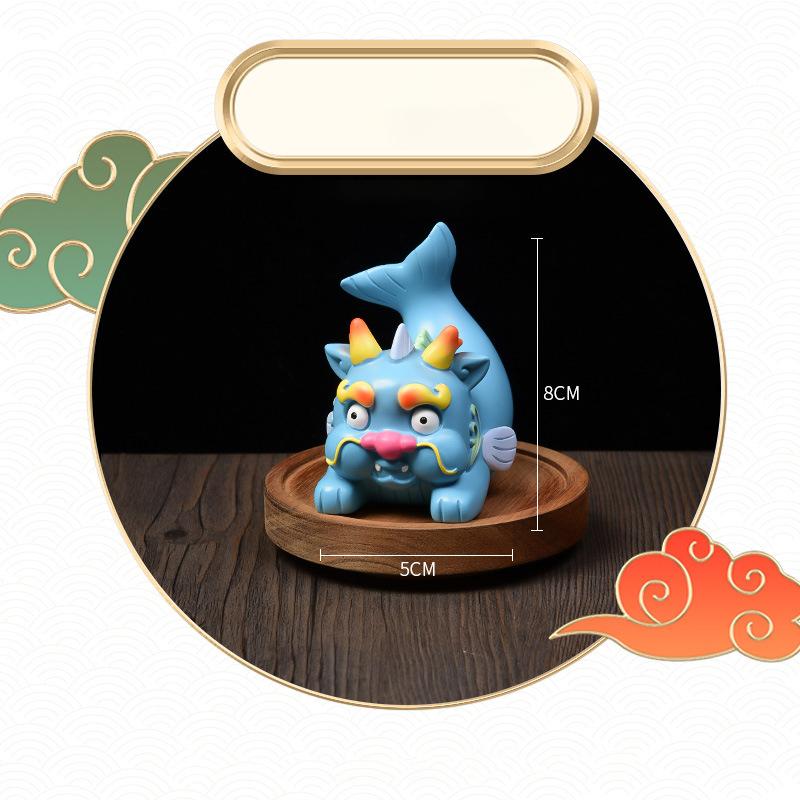 Year Of The Dragon Zodiac Mascot Ornaments Chinese Dragon Figurine Home Decor Mini Dragon Statue Resin Chinese Dragon Crafts