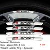 4 шт. Алюминиевая наклейка на колесо автомобиля с логотипом GR Sport для Yaris CH R RAV4 Corolla Hilux GR Gazoo Racing Наклейка Аксессуары