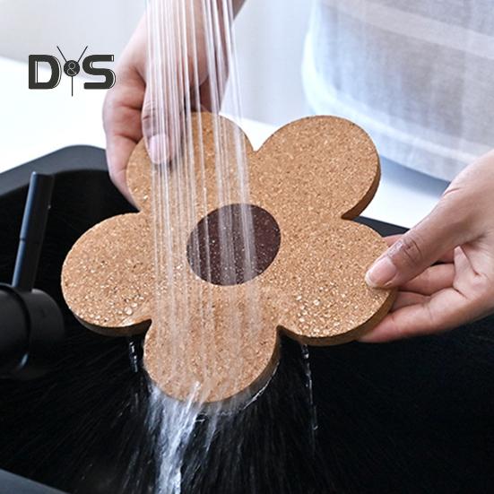 Держатели для горшков в форме цветка, термостойкие с подвесной веревкой, кухонные изоляционные подставки с тонкой текстурой, подставка под горячее для посуды