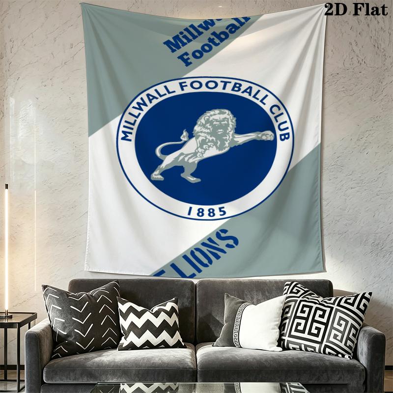 Millwall FC Wall Tapestry Aesthetic Wall Hanging Printed Fabric Blanket Decorative Tapestries for Bedroom Living Room Home Decor