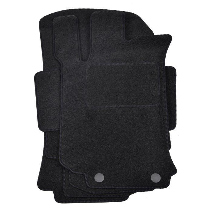 Tapis De Sol - Mercedes - R-class - Velours Noir - 4 Pièces - Ajustement Précis