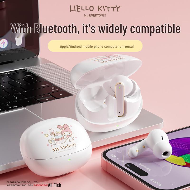 Sanrio Hello Kitty Bluetooth Wireless In-Ear Earphones for Sports & Gaming
