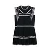 2025 Spring/Summer Women's Loose Color Block Embroidered Sleeveless Dress