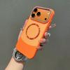 Роскошный Жесткий Защитный Чехол для iPhone 17 Air 16 15 14 13 12 Pro Max Plus с MagSafe, Беспроводной Зарядкой, Лазерным Магнитным Покрытием, Прочный Чехол