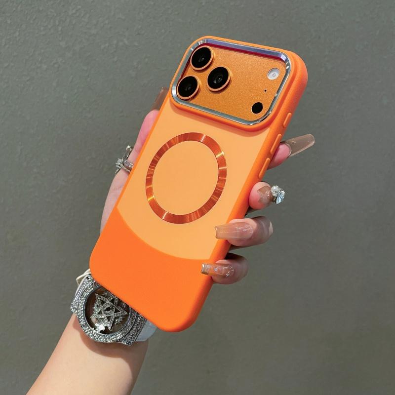 Роскошный Жесткий Защитный Чехол для iPhone 17 Air 16 15 14 13 12 Pro Max Plus с MagSafe, Беспроводной Зарядкой, Лазерным Магнитным Покрытием, Прочный Чехол