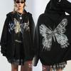 Autumn/Winter Gothic Style Couple Hoodie Zipper Hoodie Butterfly Hoodie Sports Hoodie