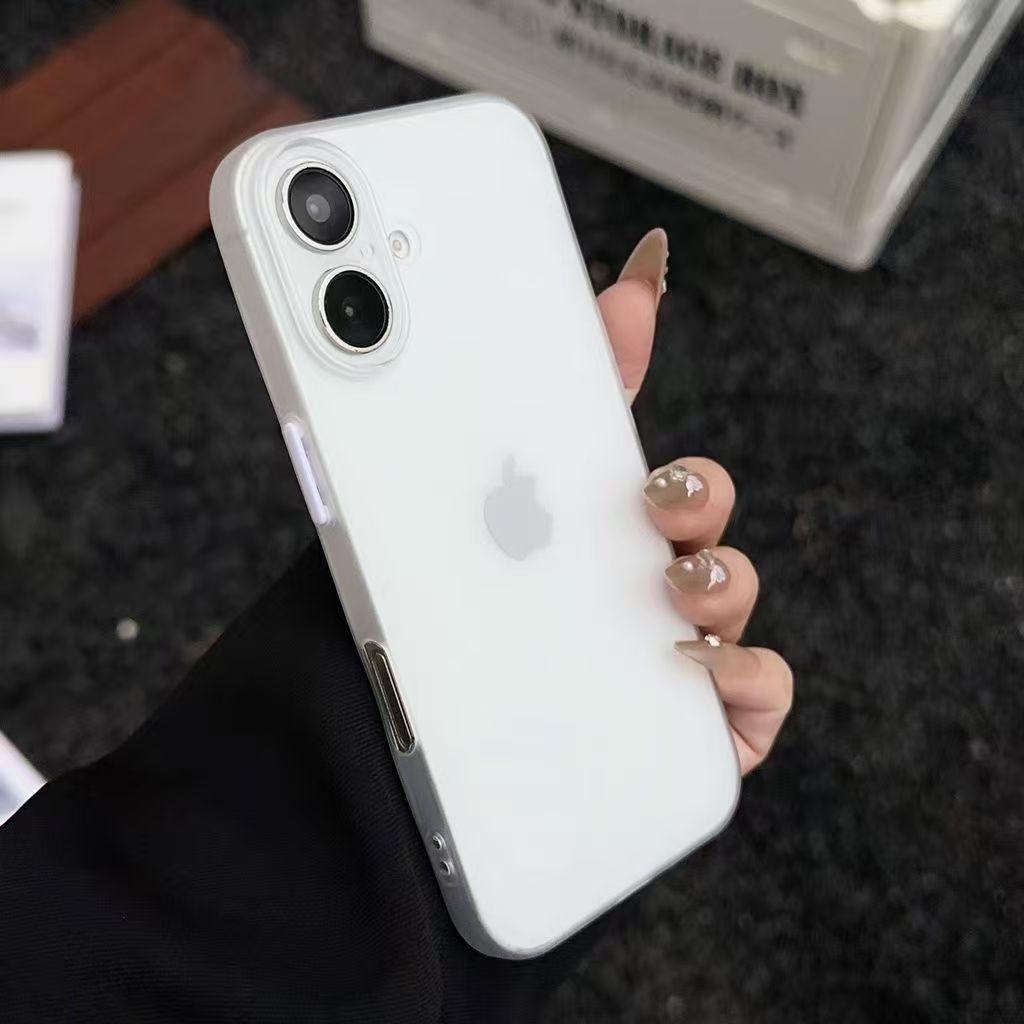 Роскошный Ультратонкий Матовый ПП Чехол Для Телефона Для iPhone 17 16 15 14 13 12 11 Pro Max 7 8 Plus SE 17 Air 16e Жесткий Ударопрочный Чехол