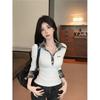 Shirt For Women With Plaid Pattern And Color Block Details For Casual And Office Wear