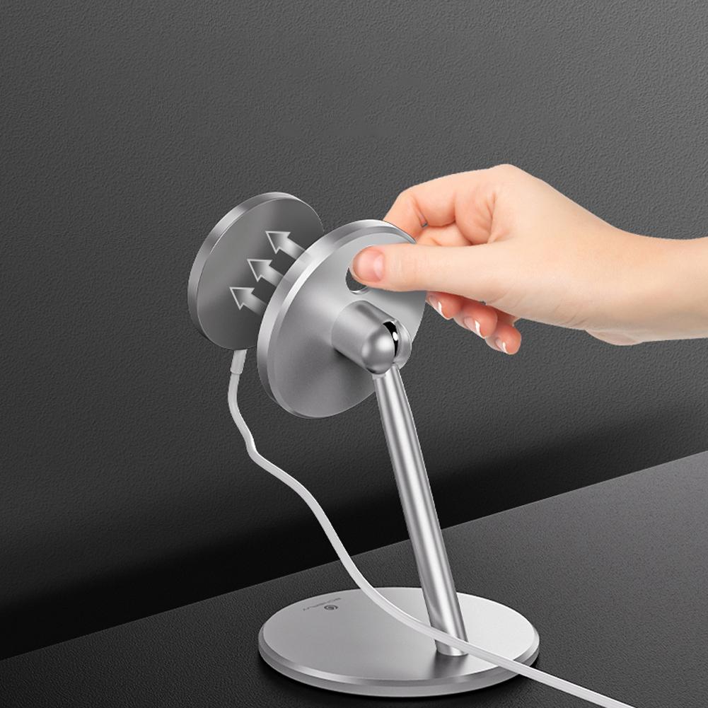 Phone Charger Holder Aluminium Alloy Bracket For Iphone12magsafe Magnetic Wireless Fast Charging Stand
