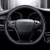 Leather Steering Wheel Cover for Dongfeng Qichen D50/R50/Chenfeng R50X/R30/T70M50V, All-Season Use