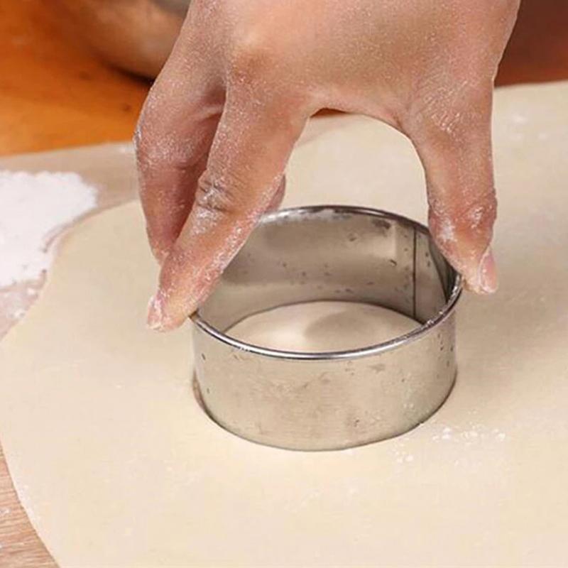 3 размера из нержавеющей стали круглые пельмени обертки формы резак инструменты для печенья