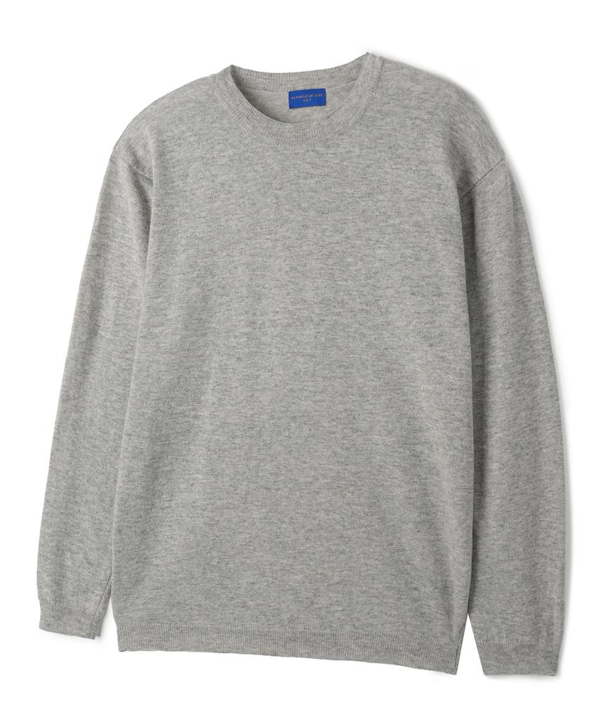 ALVINCLO [Deluxe] Linen Long Sleeve Round Knit Dlx1518 (5 Colors)
