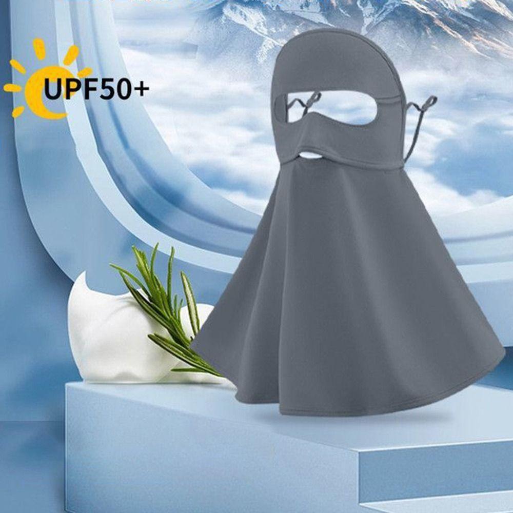 UV Protection Summer Breathable Mask Face Neck Shoulder Sunscreen Shawl for Women