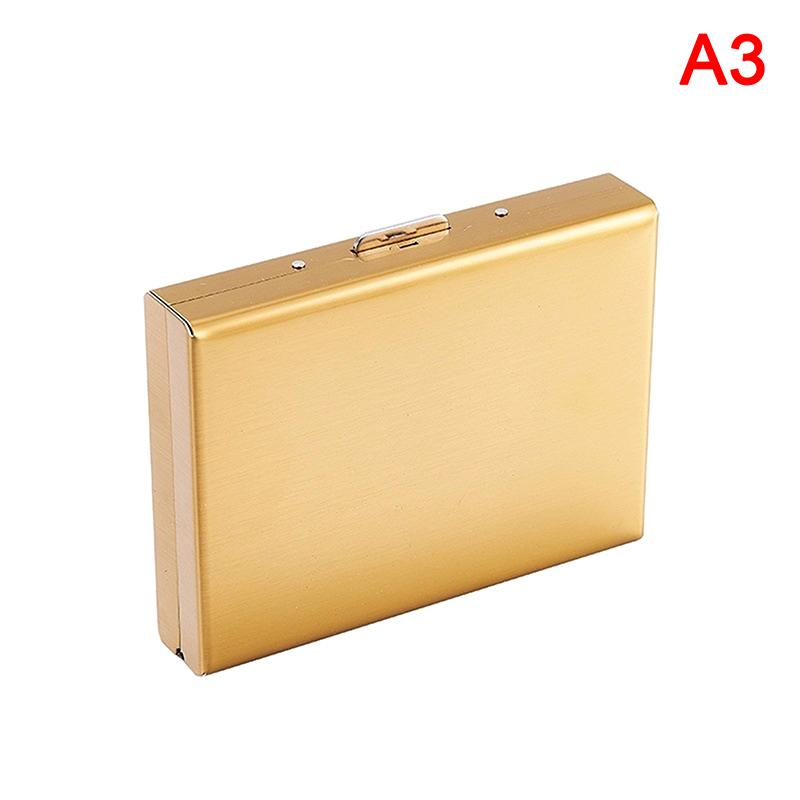 Алюминиевый антимагнитный держатель для карт Женский Мужской Металлический Кожаный Кредитный