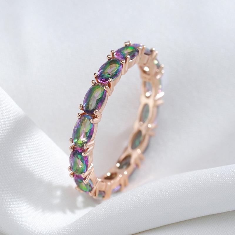 Полный красочный циркон женщин палец кольца личности штабелируемые ювелирные изделия модные аксессуары
