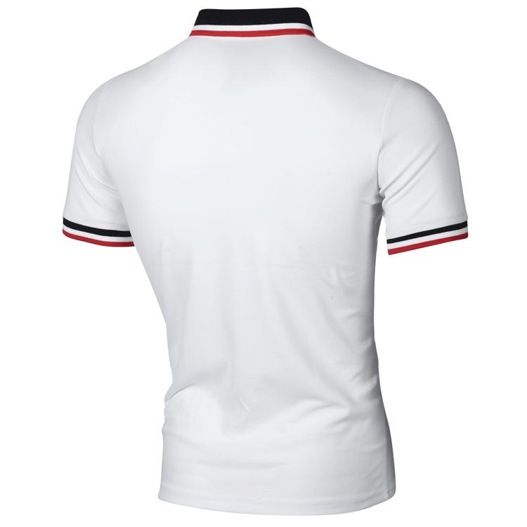 Новая мужская простая лоскутная футболка с коротким рукавом, тонкая повседневная футболка-поло из кедра