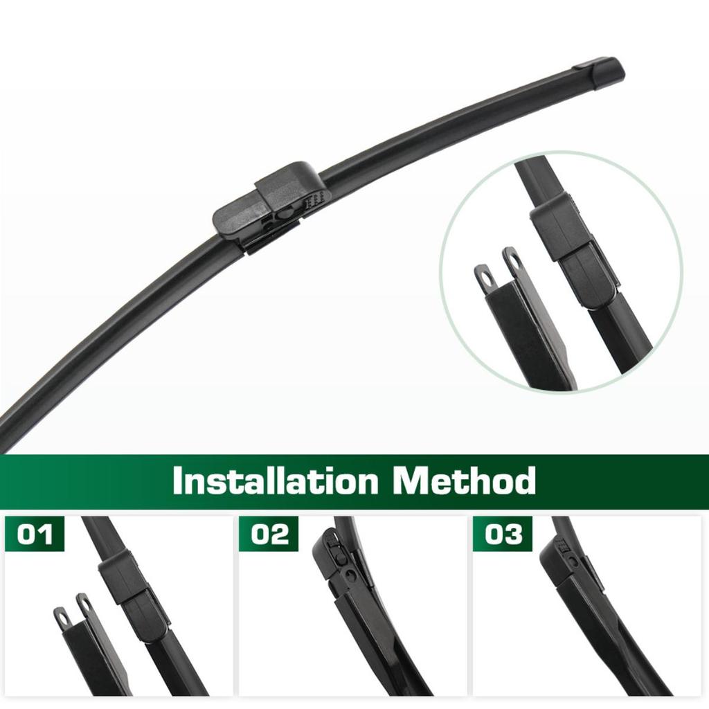 For Range Rover L322 Vogue HSE 2002-2012 2003 Wiper Front & Rear Wiper Blades Windshield Windscreen Window Brushes 26"+26"+16