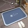 2 шт., впитывающий диатомовую грязь коврик для пола, нескользящий коврик для ванной комнаты, коврик для умывальника, быстросохнущий диатомовая грязь