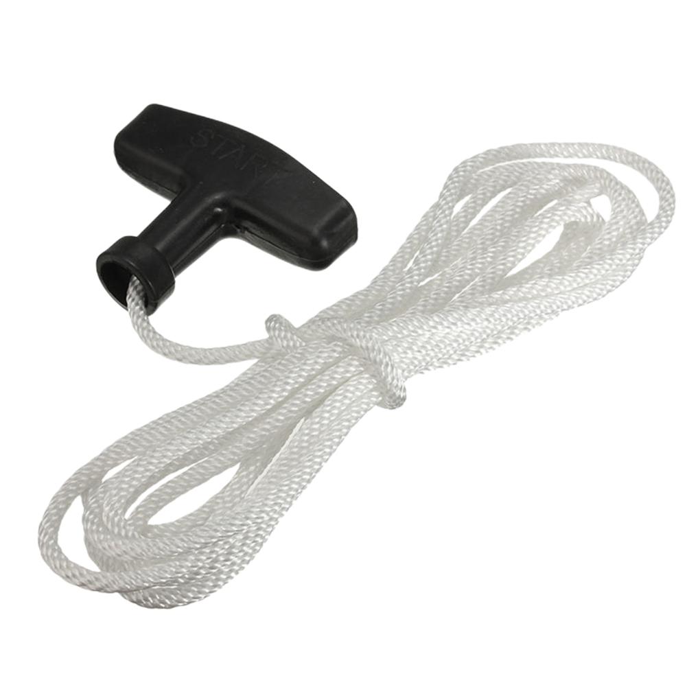 1.2m/3m Replacement Start Pull Cord Starter Pull Cord Rope with Pull Handle Universal Generator Pull Cord for Lawnmowers