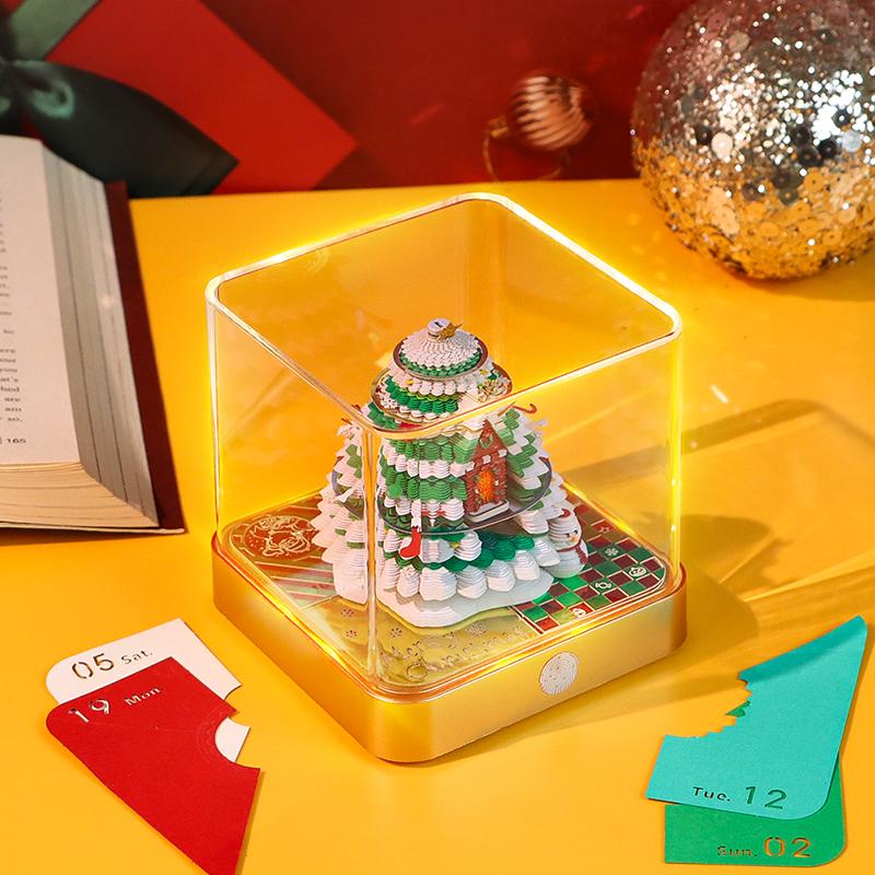 New Product 2026 Calendar Creative Gift Idea Christmas Tree 3d Model Memopad Paper Magic Table Calendar for Christmas Gift