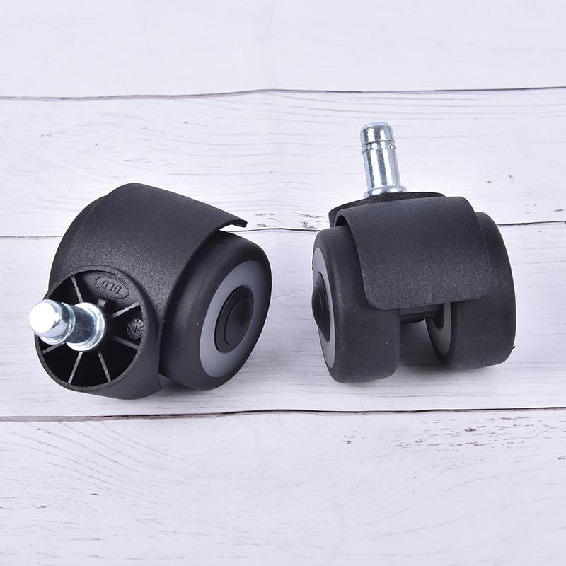 Universal Mute Wheel Office Chair Replacement Casters Rubber Roller Furniture