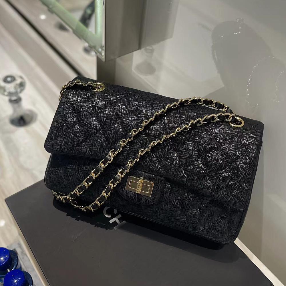 Женская сумка из натуральной кожи, сумка-цепочка из коровьей кожи с икрой, новая маленькая сумка через плечо с ароматом и текстурой, дорожная сумка через плечо