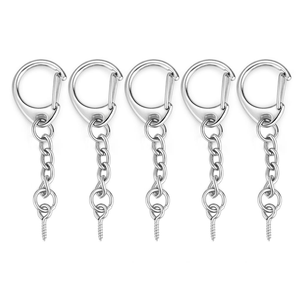 5/10 шт. Застежка-лобстер Кольцо для ключей Брелок Застежки C-образной формы Соединительный крючок Для DIY Изготовления циркона Фурнитура Аксессуары для брелока