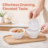 4PCS Double-layer Hot Pot Drip Oil Bowl Round Filter Soup Bowl Oil Drain Bowl  Self-service Hot Pot