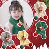1-10PCS Children Christmas Cute Scarf Warm Scarf Neck Warmer For Toddlers Boys Girls Snow Scarfs for Women Small Scarf for Neck