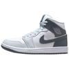 Женские кроссовки Air 1 Mid White Smoke Grey Pure-Platinum BQ6472-113