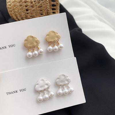 Серьги Lovely Cloud Pearl Серьги Temperament Wild Simple Серьги