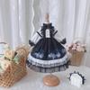 HAMRETHYPPZ 14 16 13 BJD Шарнирная кукла Платье куклы Костюм куклы Одежда горничной Платье шарнирной куклы Наряд куклы Платье принцессы, Темно-синий
