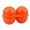 Пластиковый контейнер для хранения и переноски яиц, 2 шт., для использования на пикнике на открытом воздухе, в кемпинге(оранжевый)