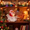 KESYOO Christmas Decorations, Santa Claus and Reindeer Figurine, Plush Toy, Moving Toy, Home Ornament, Gift, Present, Desktop, Craft