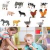 Educational Farm Animal Toy Set For Kids, 12 Miniature Figures Included