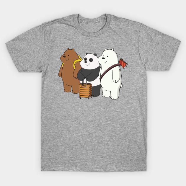 We Bare Bears Art Women T-Shirts Cotton Short Sleeve O Neck Lady Tshirt Clothing Personality Tee