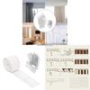 6 метров тесьма для шторной складки белая тесьма для складок с 15 шт. крючками-клипсами с 4 зубцами для шторной складки для изготовления домашних декораций D57B