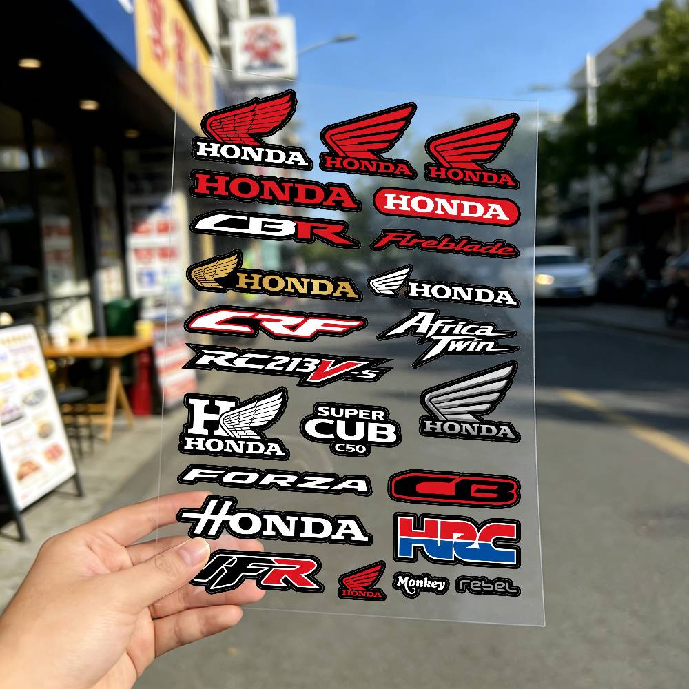 ДЛЯ HONDA HRC H WING Светоотражающие наклейки на мотоцикл, 3M предупреждение о безопасности ночью в темноте шлемы для скутера XL0 wsvj7