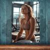 HD Tin Sign Fitness Girl Gym Workout Vintage Metal Wall Art Decor for Home Gym Bar Man Cave