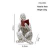 Nordic Minimalist Silver Thinker Sculpture for Home and Hotel Decor