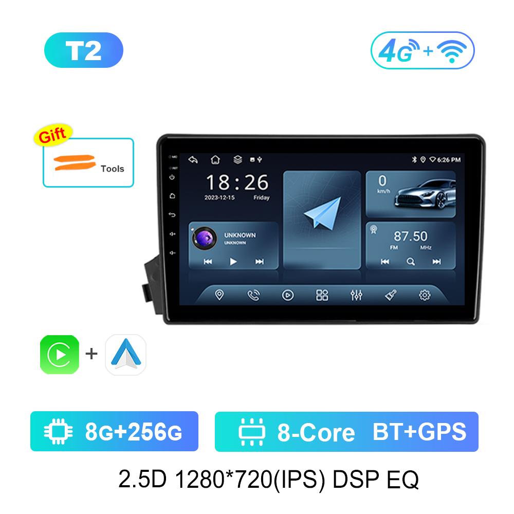 Carplay Автомобильный Радио Мультимедийный Плеер WiFi для SsangYong Actyon C100 2005 - 2011 GPS Navi 4G HD Экран Android Система Головное Устройство