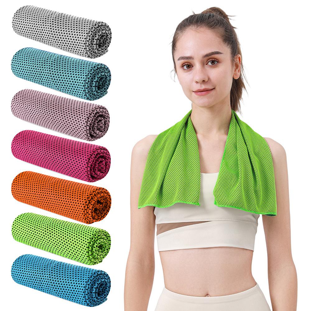Cooling Towel for Yoga Fitness Outdoor Running, Quick Dry Sweat Absorbent Ice Chill Towel for Men Women