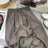 Женские летние ретро брюки из тенселя с плиссировкой, широкие, из ледяного шелка, с защитой от солнца