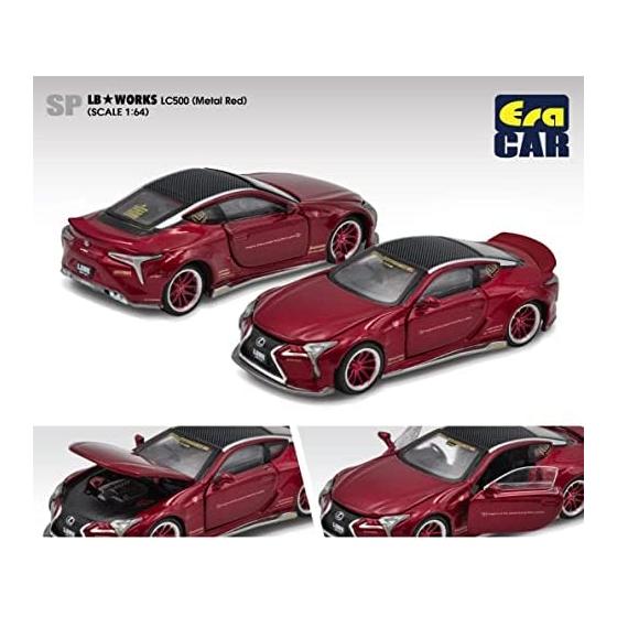 Era Car 1/64 Liberty Walk Lexus LC500 Металлический Красный