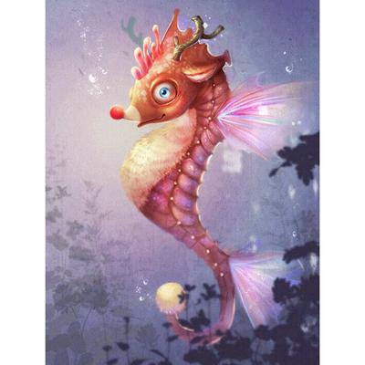 Алмазная вышивка милый морской конек 5D DIY Алмазная картина Алмазная мозаика фотографии домашний декор