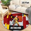 Onepunch Man Round Area Rug Carpet Rug For Living Room Bedroom Sofa Playroom Decor Nonslip Floor Mat